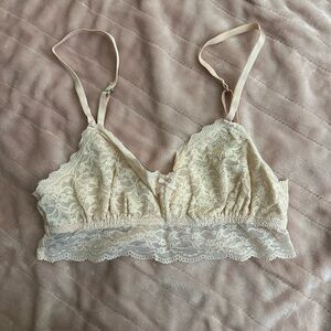 Aerie Cream Lace Bralette